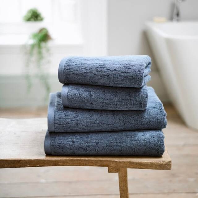 Linwood Ultra Soft Towels – 700GSM 100% Cotton Highly Absorbent & Durable Luxury Bath Towels Blue Denim Bath towel