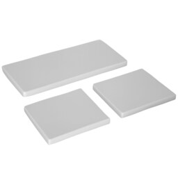 Outsunny 3PCs Rattan Garden Seat Cushions Pads for Patio Furniture, Grey Grey 7