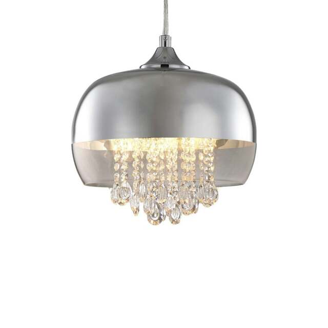 Milagro Pendant Lamp Luna 1XE14 Led Chrome