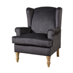 Helena Wingback Armchair Occasional Sofa Modern Accent Chair Seating Grey Grey