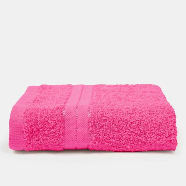 OHS Luxury 100% Cotton 500GSM Bathroom Hand Towel Pink Bright Pink Hand towel