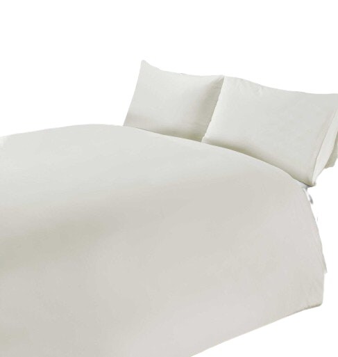 200 Thread Count Oxford Housewife Pillowcase Each Cream Standard 1