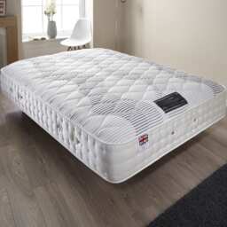 Ultima 4000 Wool, Silk, Memory Foam Pocket Spring Mattress & Reinforced Border White White King