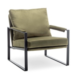 Velvet Sage Green Graziana Accent Chair
