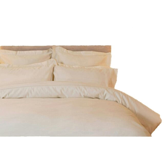 Belledorm Embroidered Detail Egyptian Cotton Pillowcase - Ivory - 75cm x 50cm