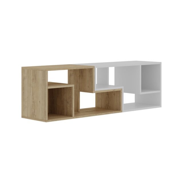 Decortie Glis Corner TV Stand 90x35x45cm Oak