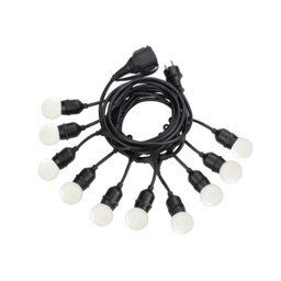 Fiesta Outdoor Display Hanging Lights Black IP44, E27