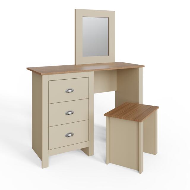 Lancaster Dressing Table Set Cream Cream