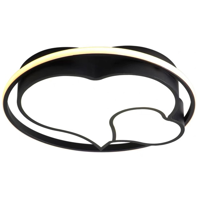 Chandelier Modern Minimalist Black Flush Mount Ceiling Light Love Heart