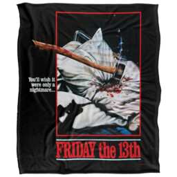 Friday The 13th You´ll Wish Poster Blanket - Multicoloured - One Size