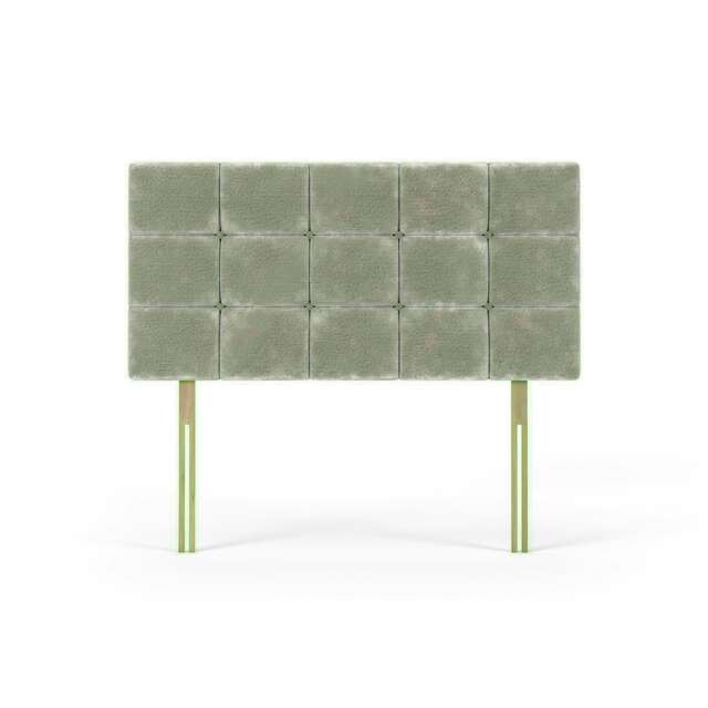 Pearl Silver Chenille Headboard Super King Multi