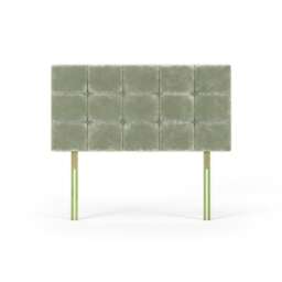 Pearl Silver Chenille Headboard Super King Multi