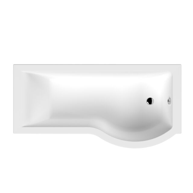 Balterley P SHAPED SHOWER BATH RH 1700x900x740x565
