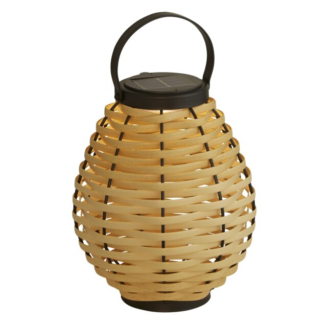 RATTAN WEAVE SOLAR LANTERN