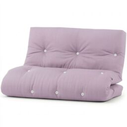 Futon Replacement Mattress 10cm - Small Double, Fibre Foam Filled, Floor Mattress Purple Lilac Small Double 1