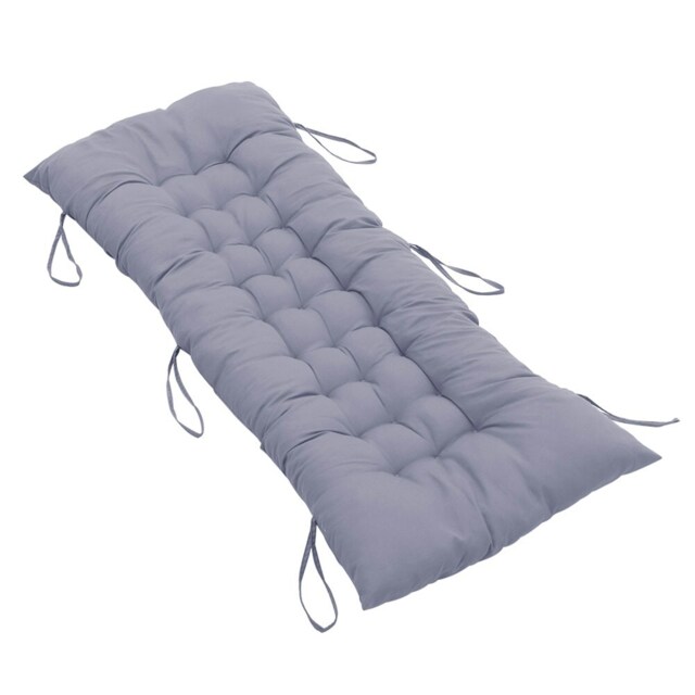 Living and Home Thick Chaise Lounge Chair Cushion 48×125cm - Grey