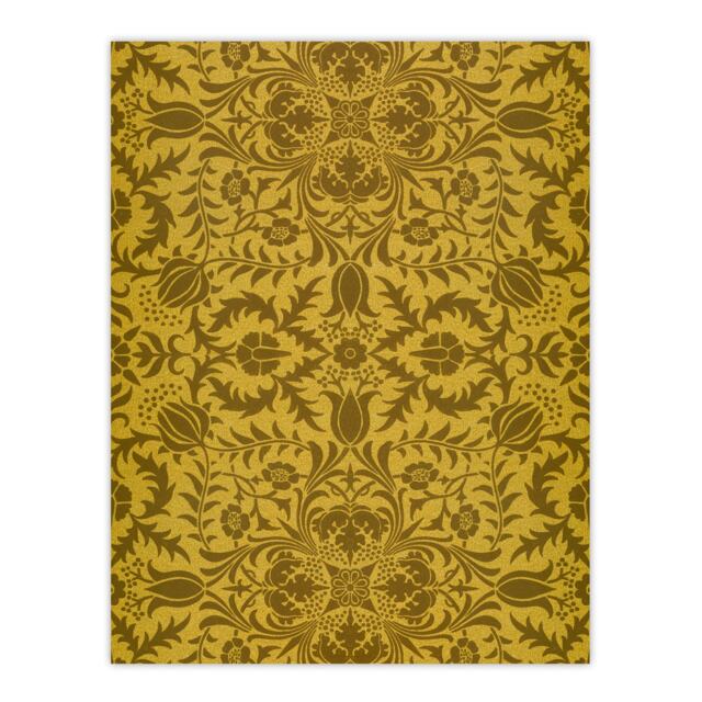Floral Vine Filigree Pattern W. Morris Vintage Huge Wall Art Print 18X24 In