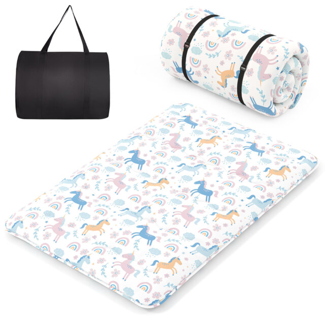 COSTWAY Japanese Floor Mattress Futon Mattress 190 x 120 x 10 cm-Colorful