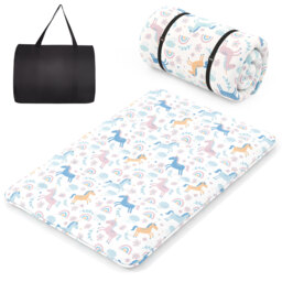 COSTWAY Japanese Floor Mattress Futon Mattress 190 x 120 x 10 cm-Colorful