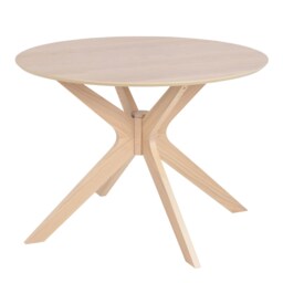 I Duncan Round Dining Table in White Oak