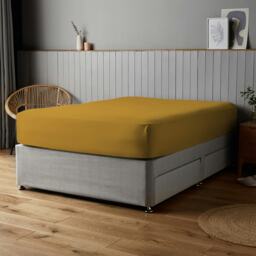 Silentnight Supersoft Fitted Sheet, Ochre