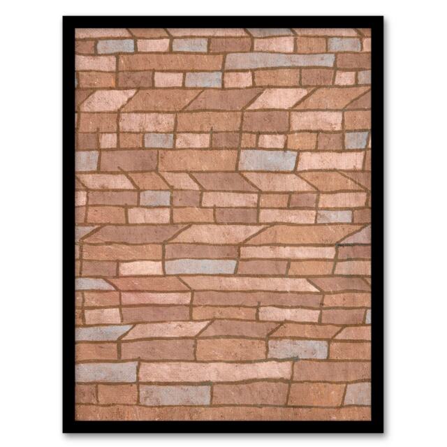 Paul Klee Framed Wall Art Print Barracks Settlement Abstract Painting Home Décor