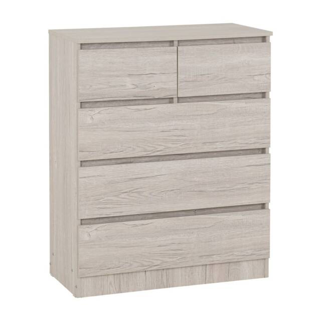 Malvern 3 - 2 Drawer Chest - L40 x W80 x H100.5 cm - Urban Snow