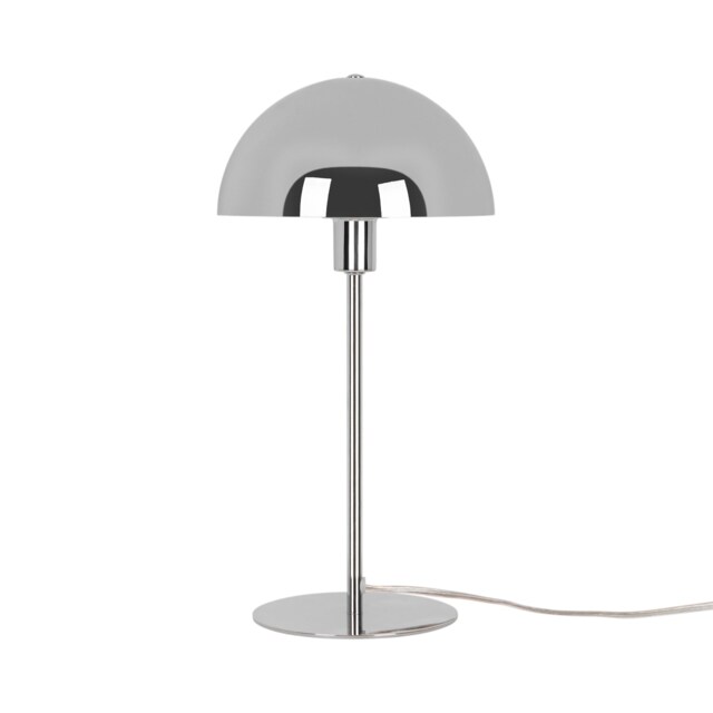 Nordlux Ellen Indoor Table Lamp Silver Metal E14 Dome Shade - Mains Powered, IP20 Silver Chrome