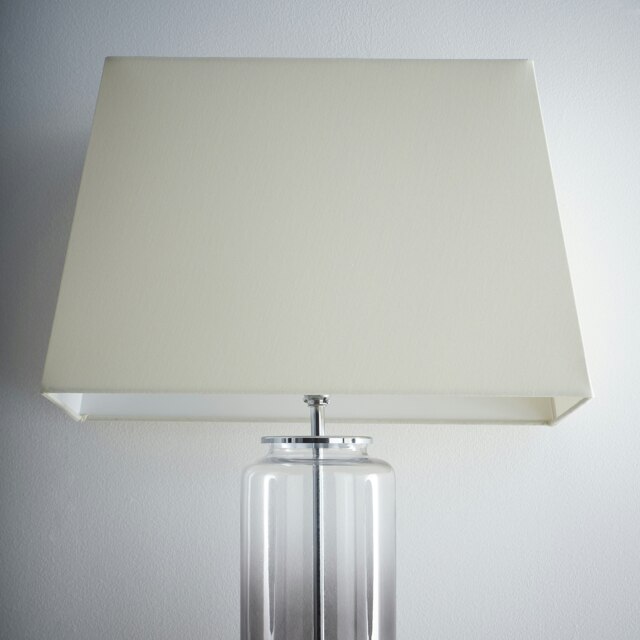 "17"" Modern Cream Rectangle Light Shade for Ceiling Cream"