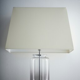"17"" Modern Cream Rectangle Light Shade for Ceiling Cream"