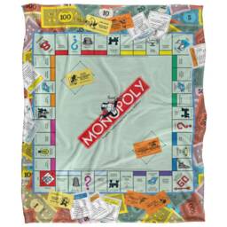 Monopoly Game Scene Blanket - Multicoloured - One Size