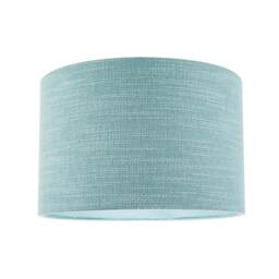 Designer Bobbled and Textured Linen Lamp Shade in Light Duck Egg Blue Blue Duck Egg 1