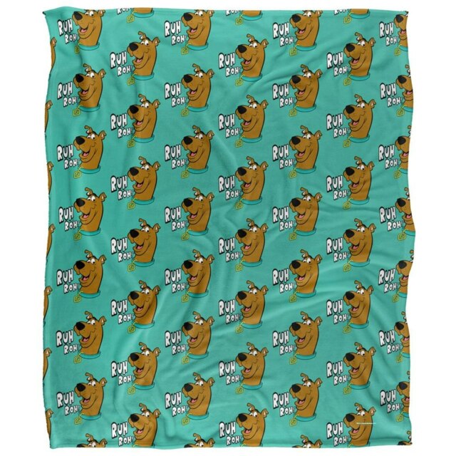 Scooby Doo Repeat Print Blanket - Multicoloured - One Size