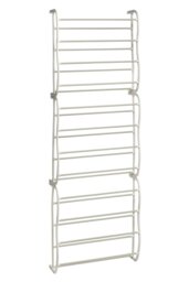 Orsina Stylish Over Door Cream 12 Tier Shoe Rack, Spacious Shoe Drawer Organizer For Bedroom, Sleek Storage Rack