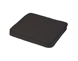 Seat Pads Outdoor Garden Furniture Cushion (Pack of 4) - L40 x W40 x H4 cm - Black
