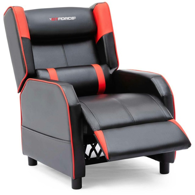 Ranger X Faux Leather Recliner Armchair Sofa Cinema Gaming Chair (Red)