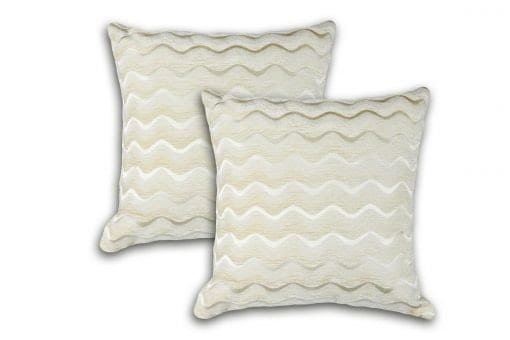 Waves Cushion Cover 43cm x 43cm Cream Cream Cream