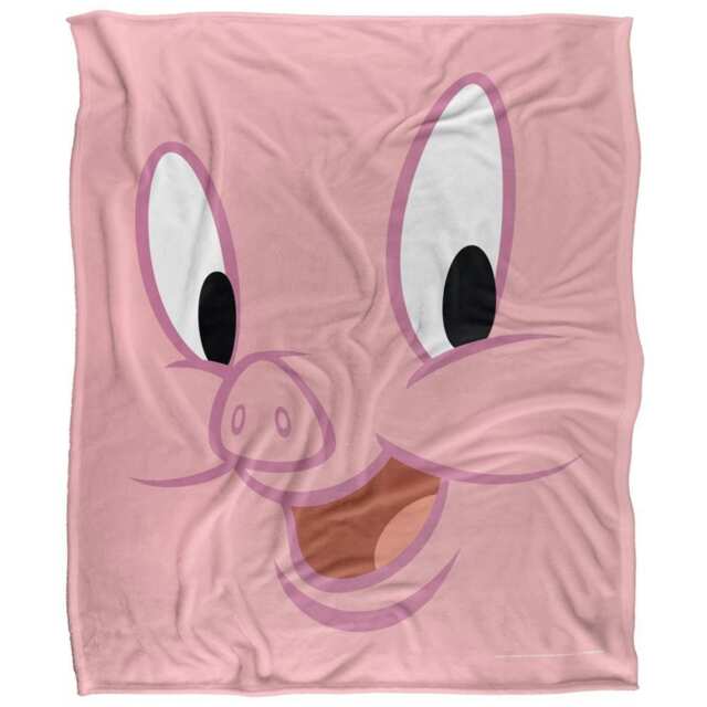 Looney Tunes Porky Pig Blanket - Multicoloured - One Size