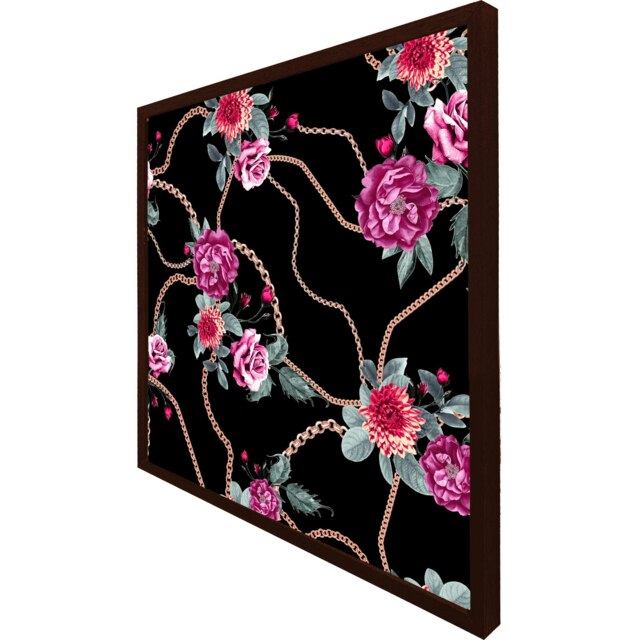Chain and flowers pattern (Picture Frame) Brown XS