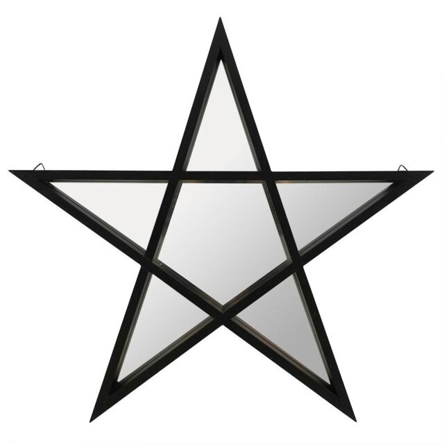 Something Different Pentagram Wall Mirror - Black - One Size