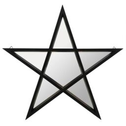 Something Different Pentagram Wall Mirror - Black - One Size