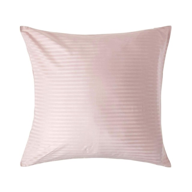 Homescapes Dusky Pink Violet European Size Egyptian Cotton Pillowcase 330 TC - 80 x 80 cm
