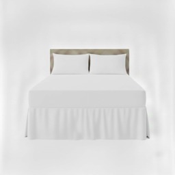 Fitted Valance Bed Sheet Polycotton Mattress Cover And Frill Easy Care White Single