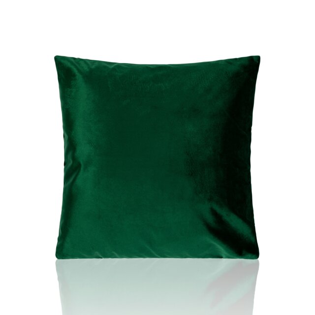Plain Velvet 45cm x 45cm Green Cushion Set of 4 Green 45cm x 45cm x 10cm 4