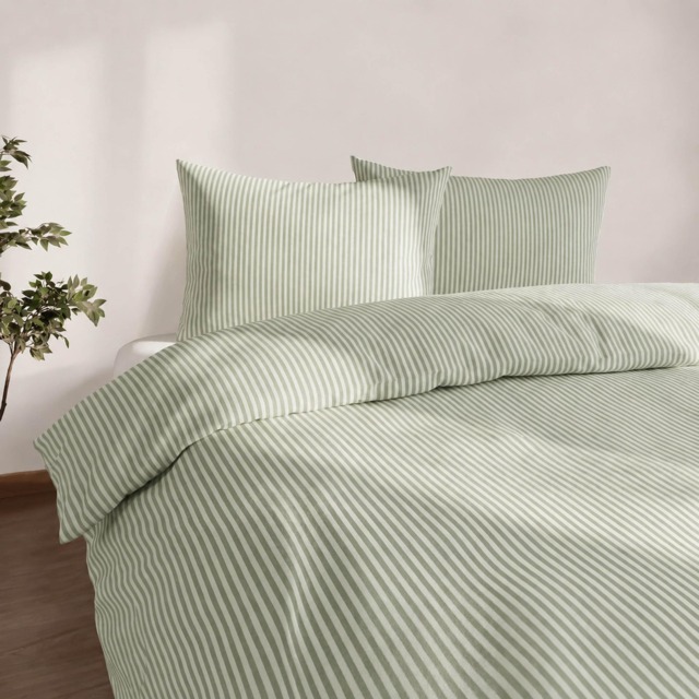 Martex Studio Edition Green Pinstripe Duvet Cover Set - Superking