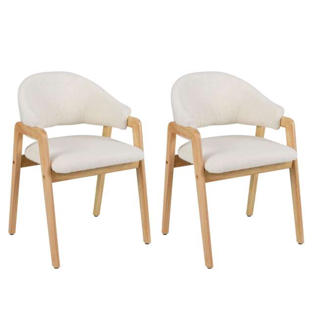 COSTWAY Modern Dining Chair Set of 2 with Padded Seat