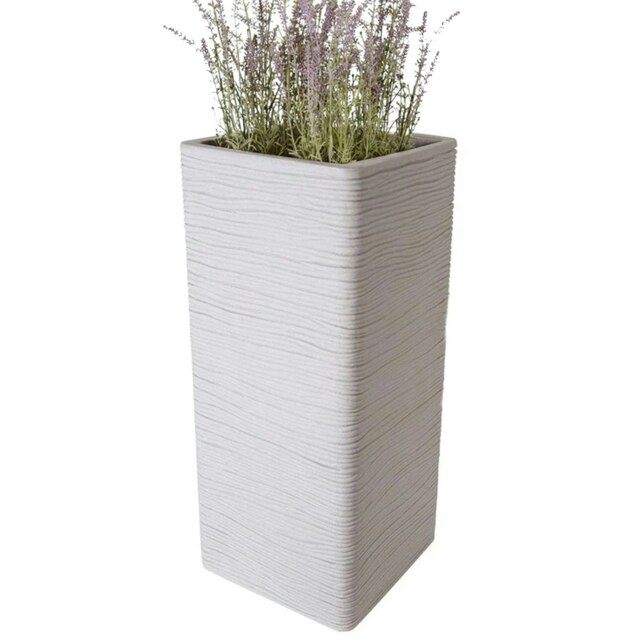 1 x Amalfi Stone Effect Tall Flower Planter For Garden, Home & Patio Areas Multi