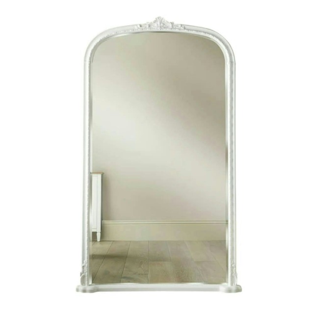 Mayfair Antique Leaner Mirror White H 173cm x L 104cmx W 4cm 1