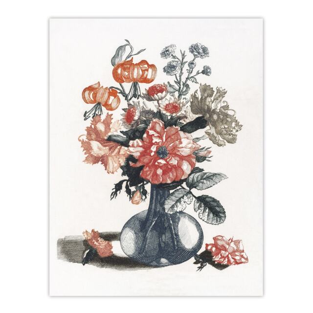 Flower Bouquet in a Vase Still Life Teyler Huge Wall Art Print 18X24 In