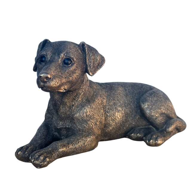 Jack Russell Terrier Dog Figurine, Leonardo Reflections, Gift Boxed Bronze Bronze